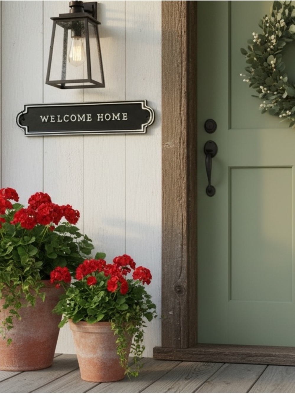 Welcome Home Black Entry Metal Sign - Classic Home Accents